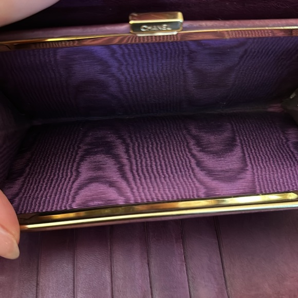 Chanel double c purple wallet.good condition. - Picture 4 of 9